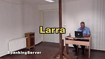 Larra bare back whipping 1308