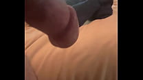Morning wood stroke and cum shot