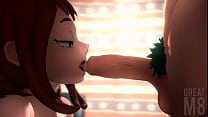Uraraka foreskin lick blowjob greatm8 480p