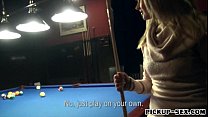 Cutie amateur Czech girl Mikayla nailed in billiards alley