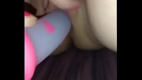 Sassyslinkey4300 playing wtth her pussy with dildo