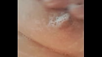 Mature milf soaping dirty pussy and tits