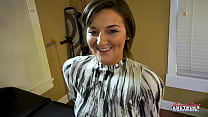 Busty Brunette Hottie Kylie Sucks A Big Cock And Gets Her Wet Pussy Fucked!