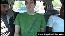 Blacks Thugs Breaking Down Hard Sissy White Boy...