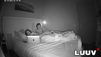 LUUV. Nighttime sex with my girlfriend Alice on a home camera