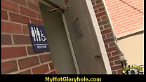 Hottie Sucks Black Cock At Club Gloryhole 28