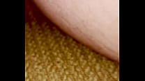 Close up solo male gets hard