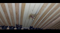 Masturbation with the hole in the mattress and ...
