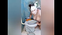 Vomitando de Tesão Com a Rola de Borracha Enfiada no Fundo da Garganta