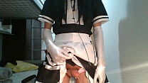 Le Asian Sissy Femboy Mange le Sperme