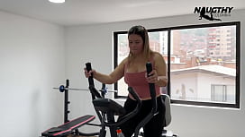 Gym Bro's Secret Solo Session: When the Lover's Voice Turns Him On