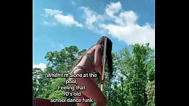 Alone at the pool, feeli...