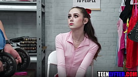 Skinny shoplifter gets a hard lesson from mall cop