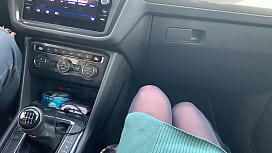Risky Blowjob & Fuck in the Car: A Wild Ride You Won't Forget