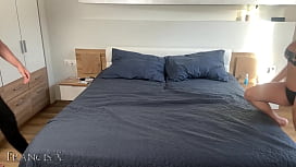 Latina neighbor gets her tight ass fucked hard on my bed