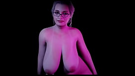 Big Tits Cougar Striptease Dance Party with 3D Music Video