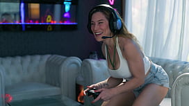 Hot Lesbian Gamers Spice Up Their Secret Session