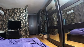 Mature Milf Calla Yoga Pants, Silk Bedding, and a Load of Cum on Her Jacket