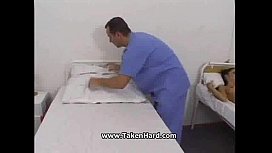 Nurse's Office: Housekeeping Boy Gets Fucked Like a Patient