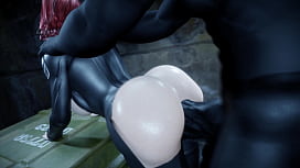 Black Widow's Venomous Assault on Rekin3d: A Fierce Battle of the Bed