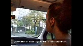 Brunette Tina's Smooth Ride: No Car Sickness, Just Pure Pleasure