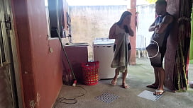 Wife Left, Maid Can't Resist My Hard On