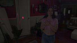 Brunette Maya Rue's...