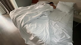 Morning Fuck with Hairy Pussy MILF and BIG TITS