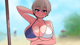 Hana Uzaki Gets Fucked On The Beach