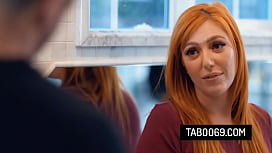 Gorgeous Redhead Stepmom Lauren Phillips Greets Her Stepson Naked and Rides on His Cock