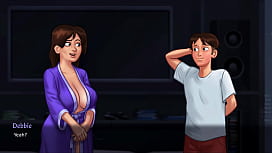 Sommerzeitssaga - Die sexy Massage der verführerischen Stiefmutter - Teil 1