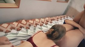 Lustige Lesben dreier mit wildem Sex