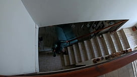 Slutty Mature Orgasm – Blowjob & Cum on Green Shiny Downjacketpreview