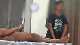 Spa Lady Gets a Shocking Dick Surprise!