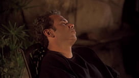 Blonde Hottie Fucks Her Man in the Garden at Night