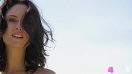 Huge Tits MILF Showing Off Her Body While Sweet Babe Poses Naked Outside