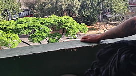 Pregnant Desires Climbs 9th Floor Balcony and Hangs by a Thread