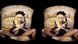 382 Rebeka Black's Cosplay 3DVR Dildo Masturbation - A Bravo Models Media Masterpiece