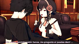 Yor Forger Gets Fucked Like a Pro in a Bar and Becomes a Sex Addict