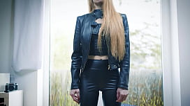 Leather Bound MILF in High Heels, Fucked Like a Wild Animal