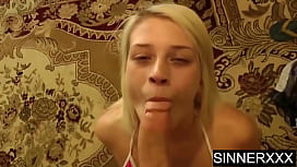 Stepdaughter Aubrey Gold Swallows Your Cock Like a Hot Pussy