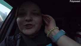 Fucking myself in a car in a public place -JOI