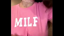 Stepmom's Big Tits Spill Out of Her Pink Nightgown