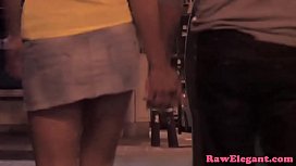 European Beauty Doggy-Style Cock-Sucking