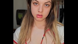 Naughty Nurse Fucks Latex Gloves, Extracts Cum Like a Pro