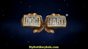 sexy wild lady deepthroats at gloryhole 18