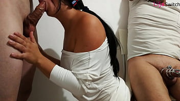 I constraint my husband to watch his friend fuck my mouthCUCKOLD LiljaSwitch