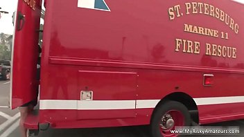 Cute brunette babe having fun