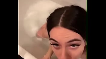 Blowjob Cleaning Her Boyfriends Dick...