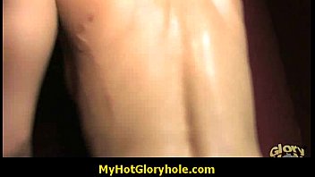 Sexy girl shows off her blowjob skills at gloryhole 14